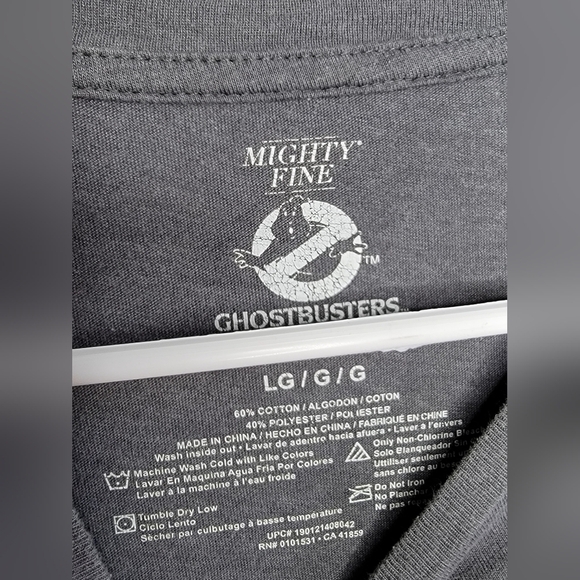 Mighty Fine Ghostbusters Slime Logo Short Sleeve Tee. Size Large L - Picture 3 of 3